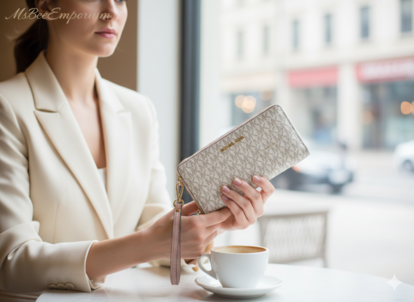 Michael Kors Jet Set Travel 35F8GTVT3B PWD BLUSH MLT LG TRAVEL CONTINENTIAL